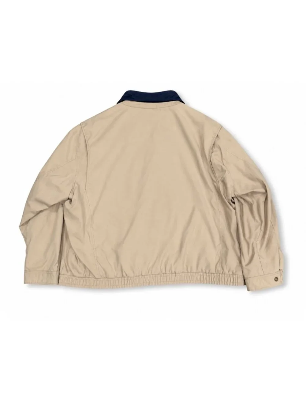 Polo Ralph Lauren Beige Harrington Jacket Navy Lined